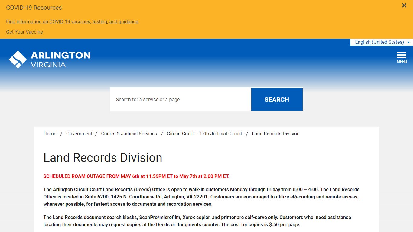 Land Records Division – Official Website of Arlington County Virginia ...